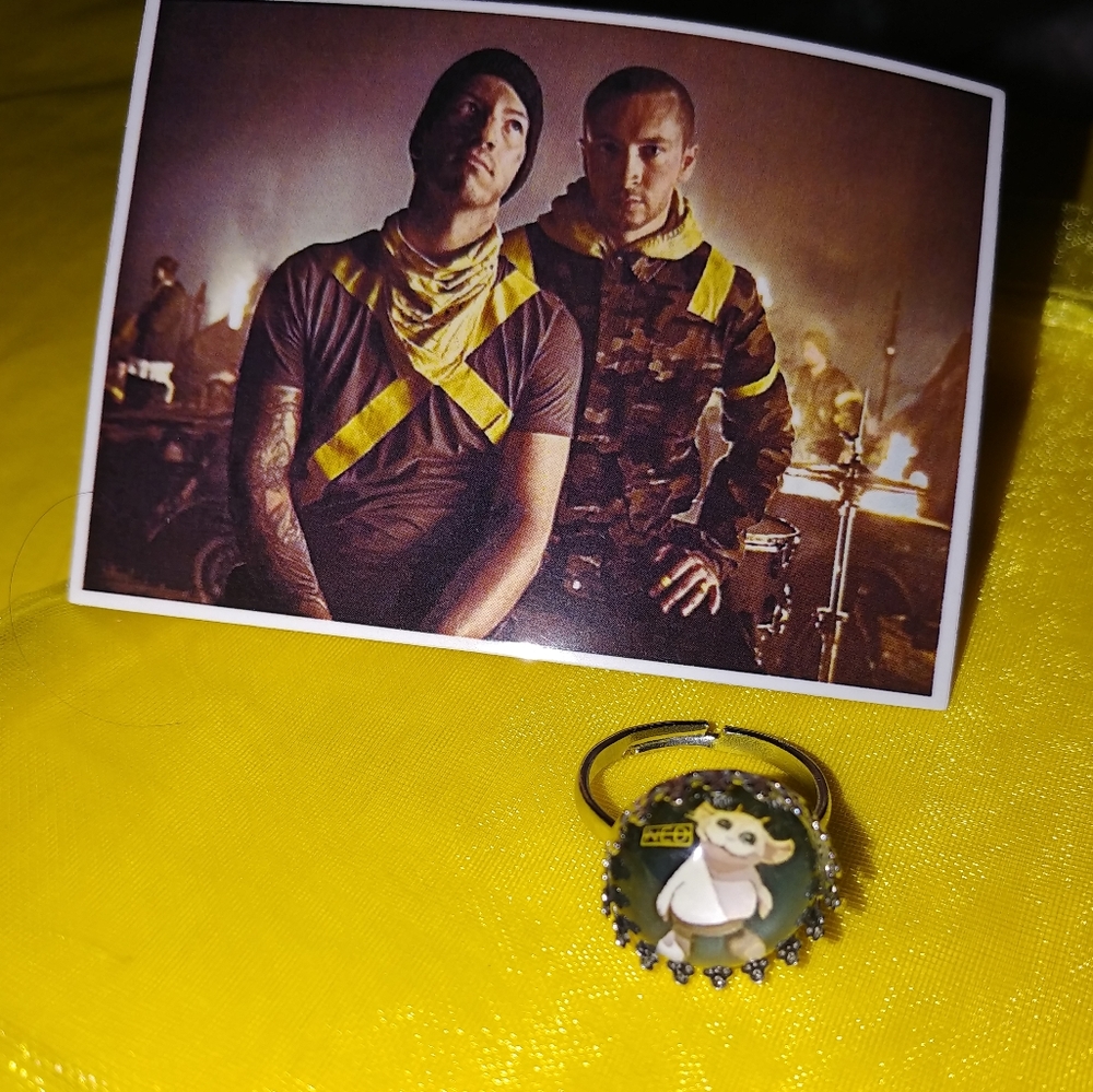 Twenty One 21 Pilots Ned Chlorine Adjustable Ring - Picture 3 of 4